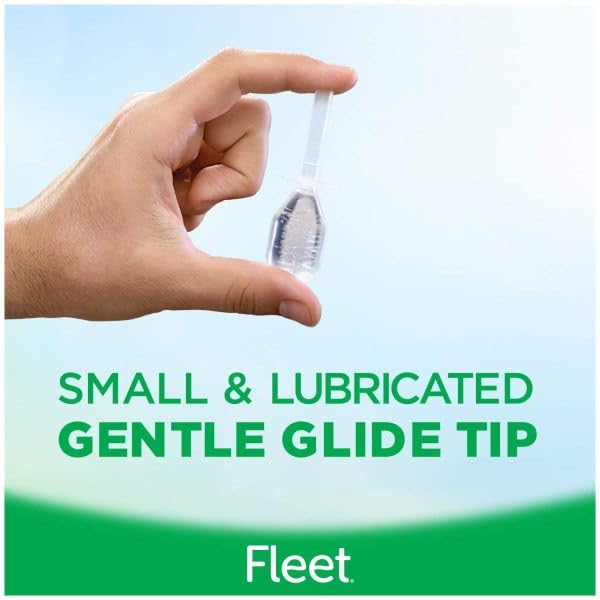 Fleet glycerin suppositories lubricated glide tip enables comfortable insertion.