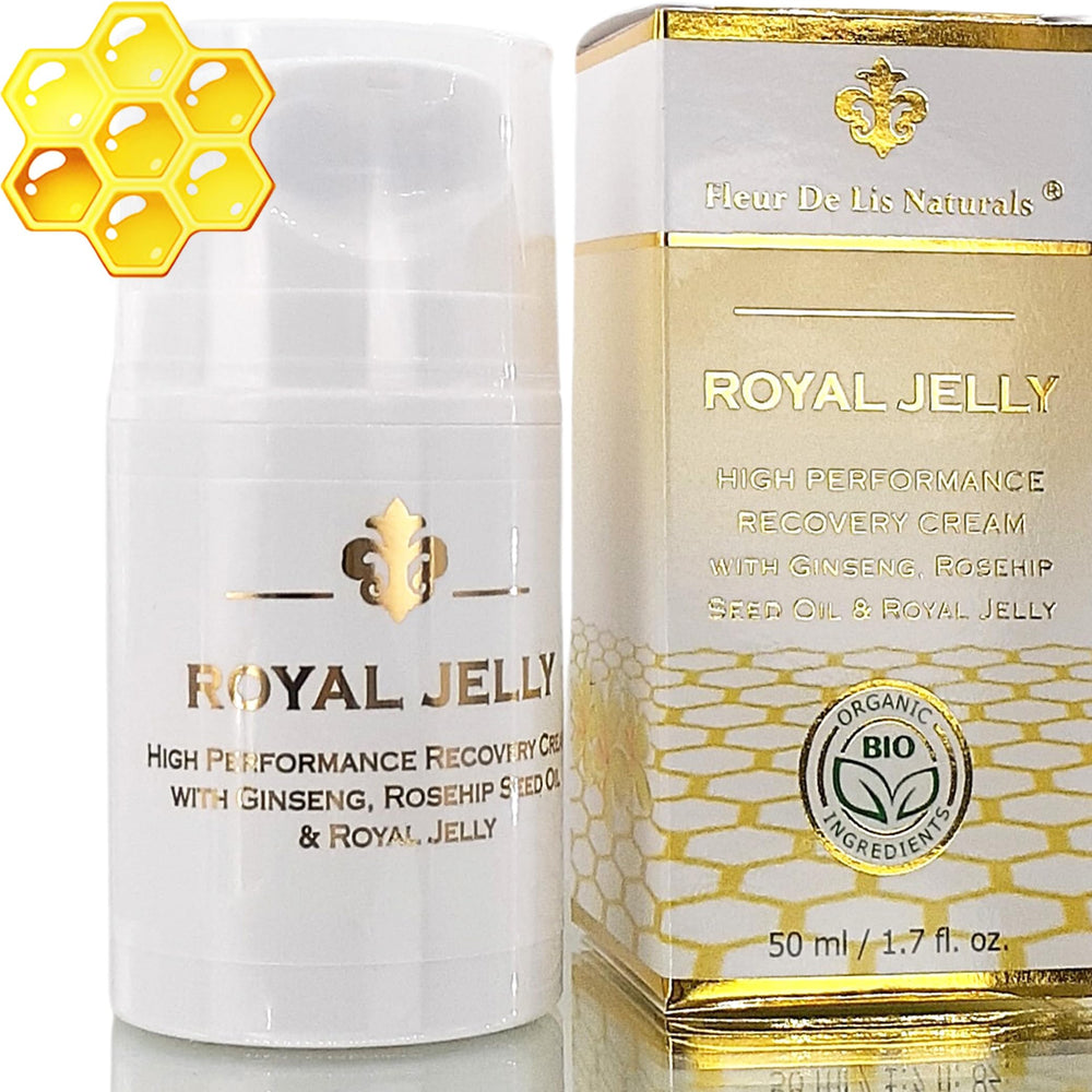 Fleur De Lis Naturals face cream jar showing hydrating formula