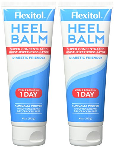 Flexitol Heel Balm hands or feet pedicure scene suggests smooth, healthy-looking skin.