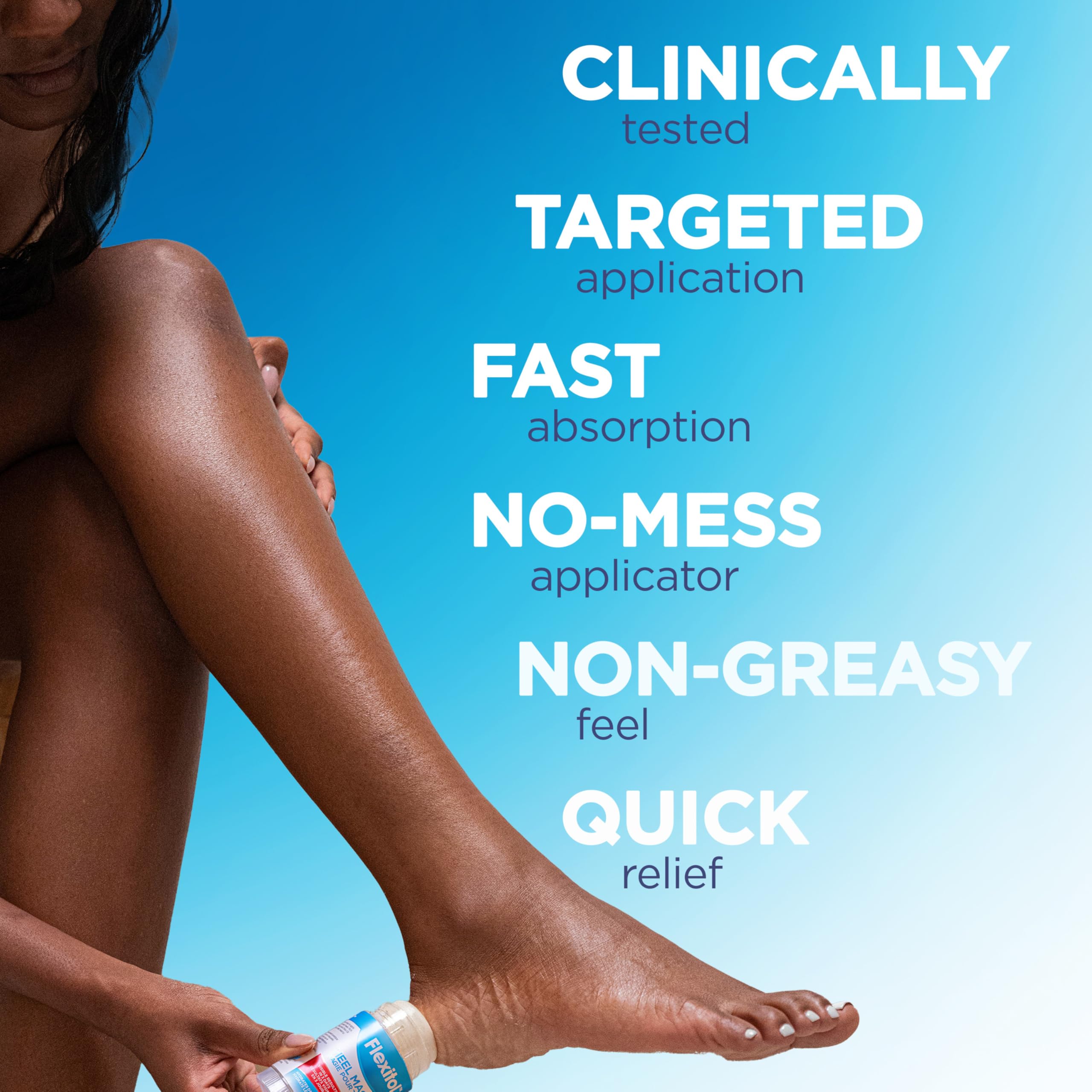 Flexitol Heel Magic vitamin E detail shows extra skin conditioning and antioxidant support