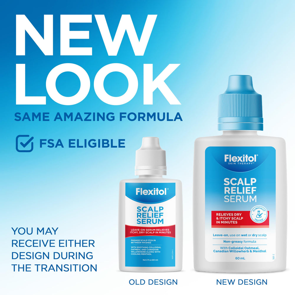 Flexitol ingredients display with colloidal oatmeal and menthol for soothing