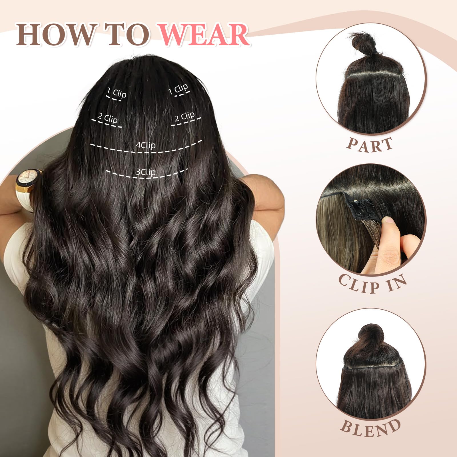Fliace curled look achieved with heat up to 180F for soft waves.
