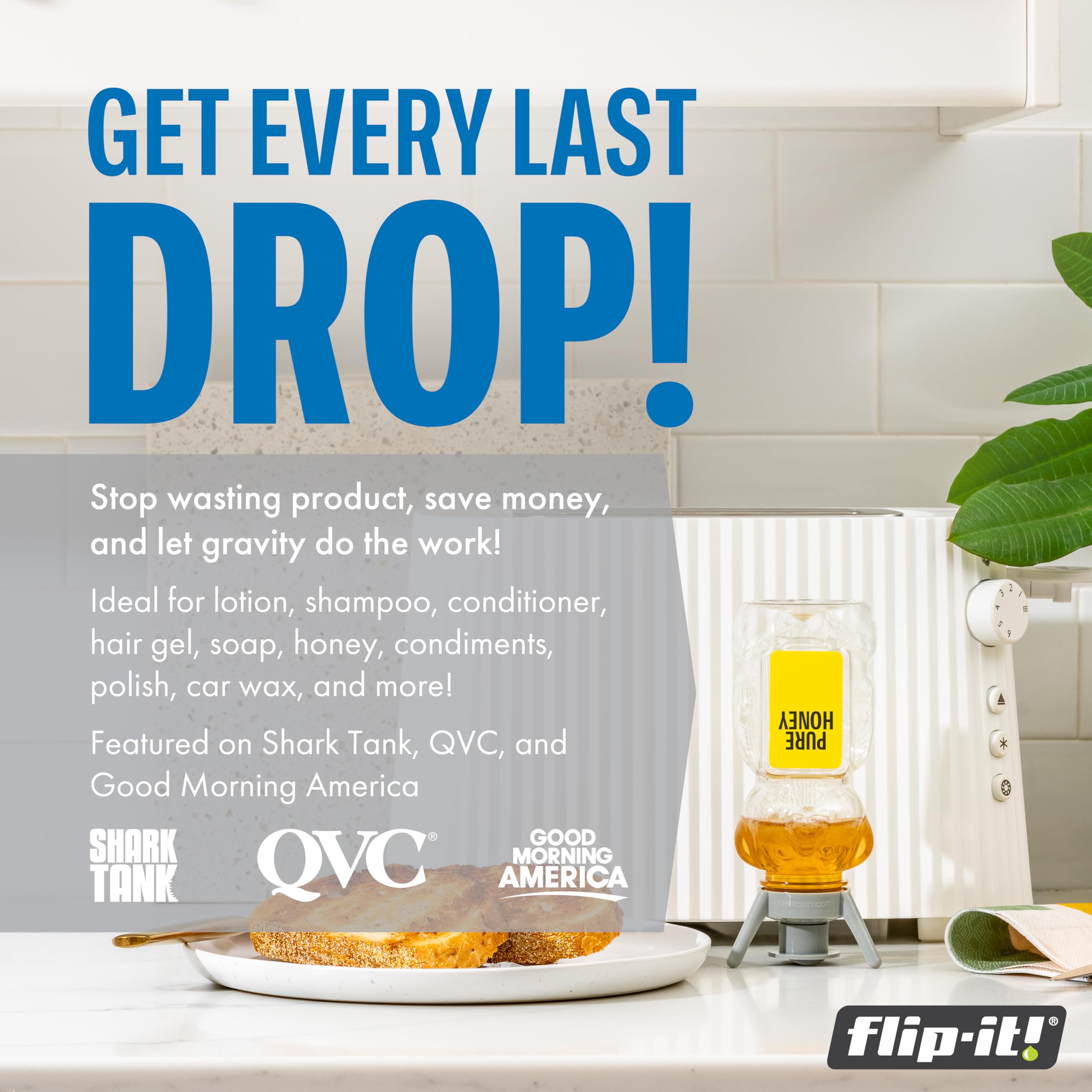 Flip-It adapter 28mm medium fits a wide range of bottles for clean pours.