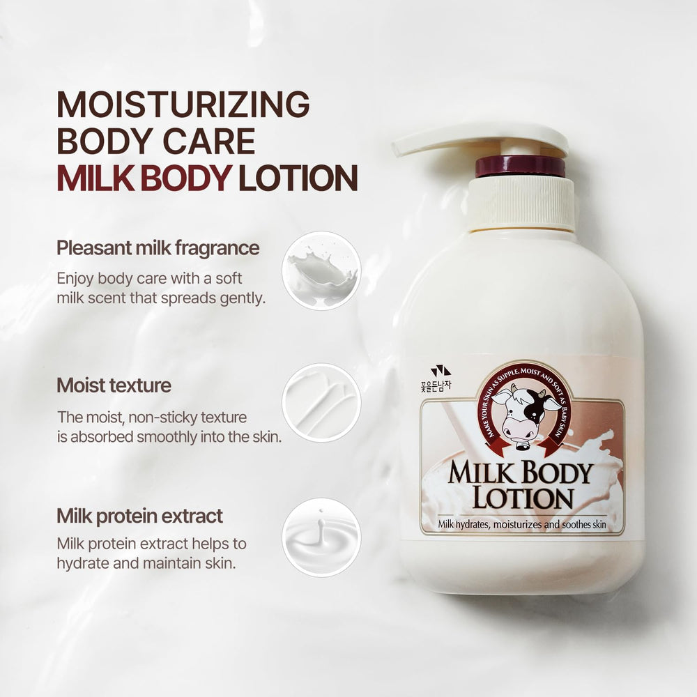 Flor de Man Cosmocos Somang Milk Body Lotion travel-friendly bottle for on-the-go moisture