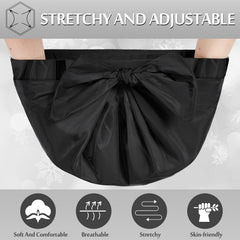 Floraltop elastic-hem shower cap fits most heads for secure coverage
