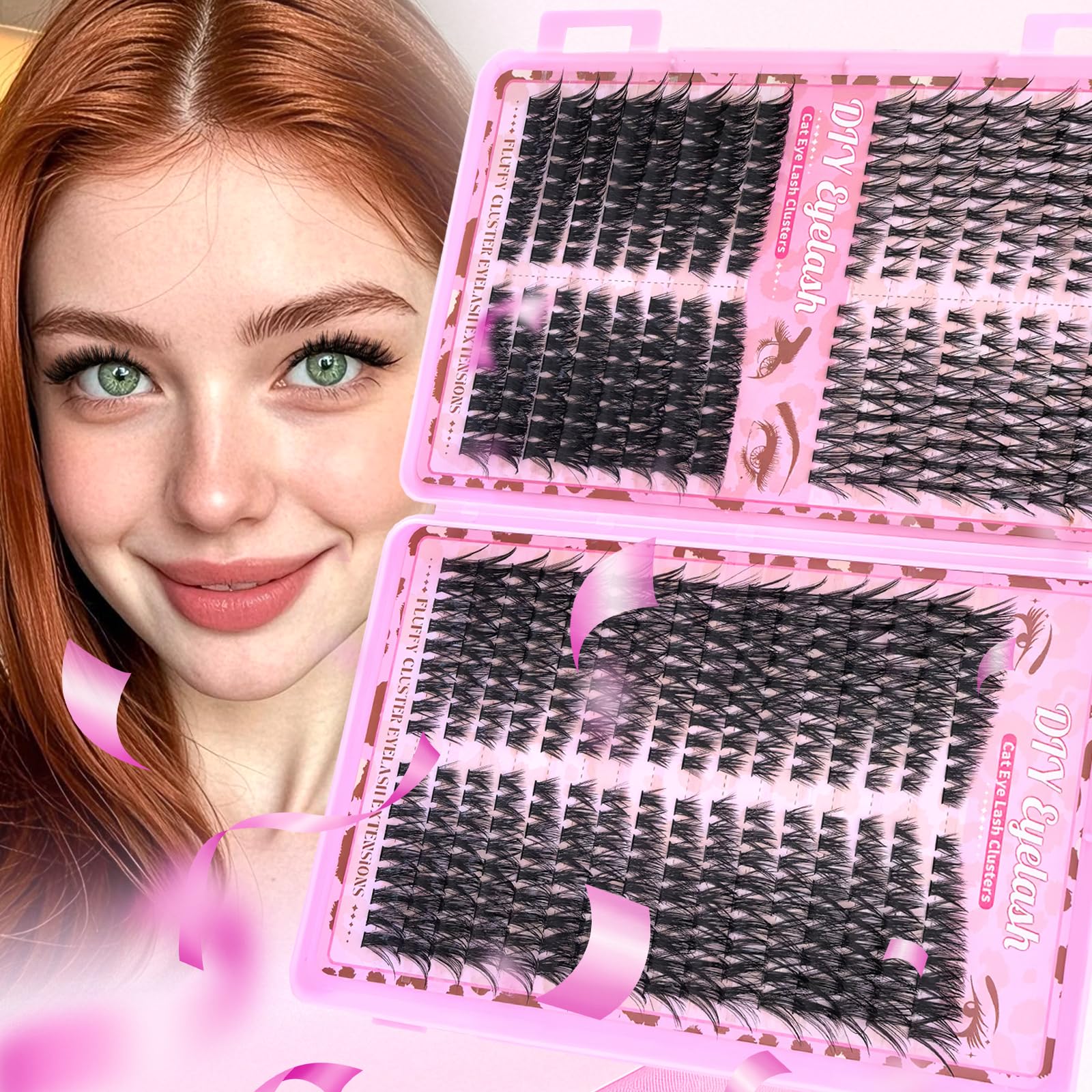 Floranest Lash Clusters Kit shows slim bands and versatile styling options.