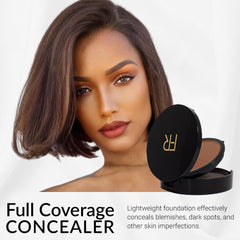 Flori Roberts Cream To Powder Foundation application tips showing buildable coverage