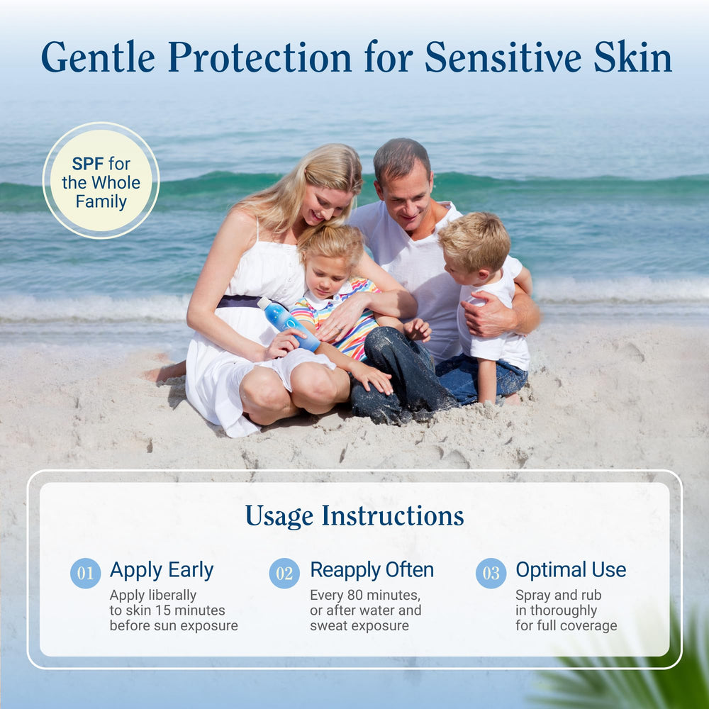 Florida Glow sunscreen includes natural coconut oil and Vitamin E for moisture.