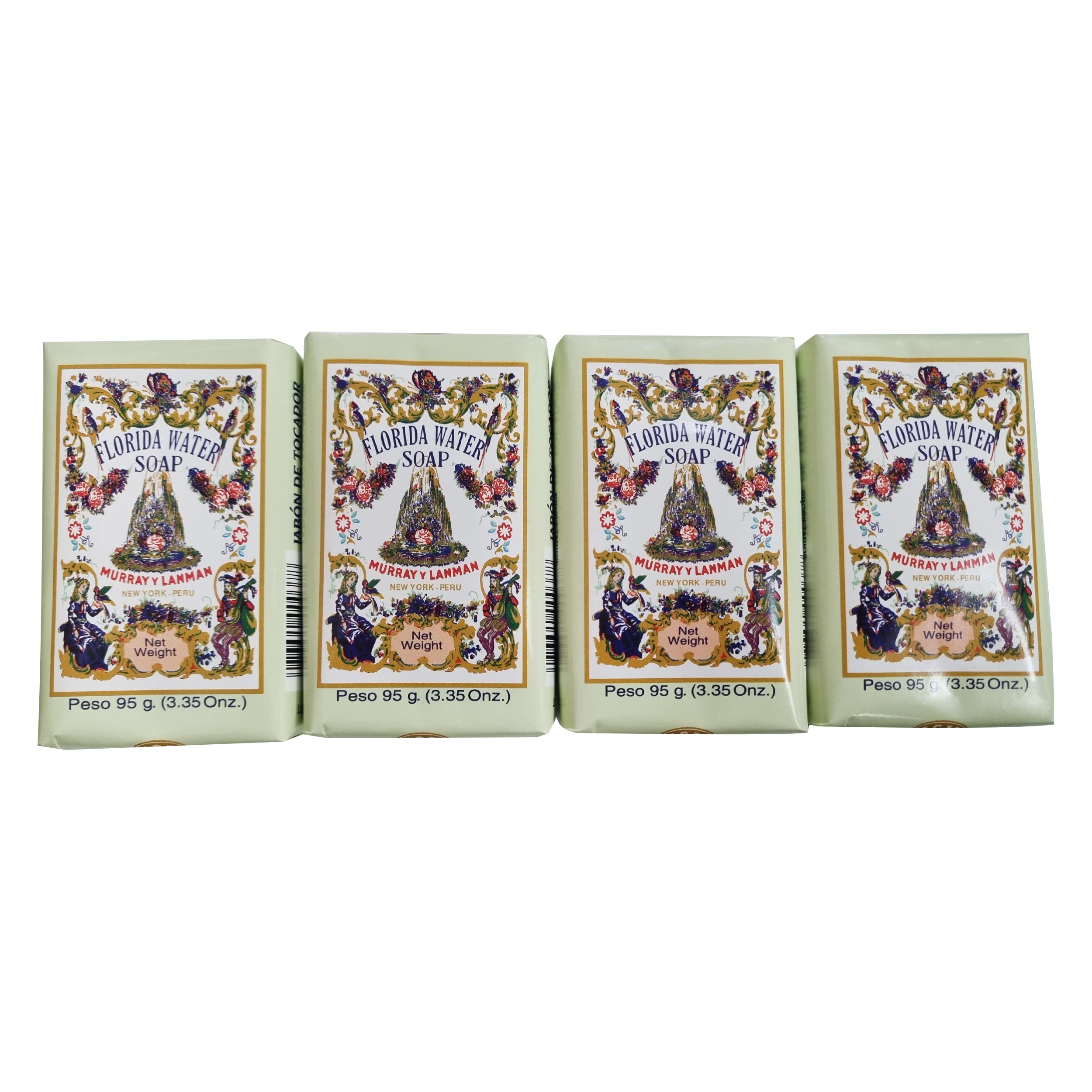 Florida Water Bar Soap display showing four solid bars for daily fragrance ritual.