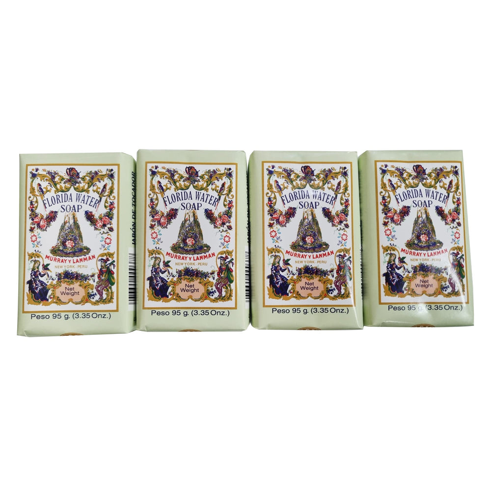 Florida Water Bar Soap display showing four solid bars for daily fragrance ritual.