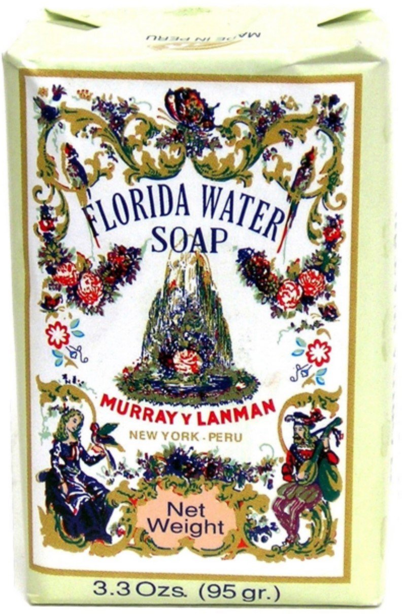 Florida Water barra-jabon ofrece aroma refrescante para el baño diario.