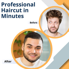 Flowbee beginner-friendly setup illustrating easy self-haircut.