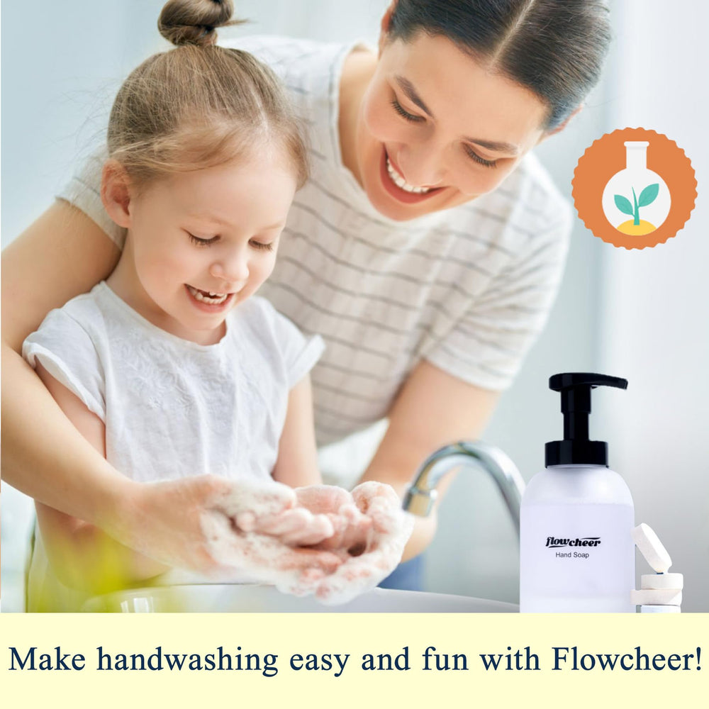 Flowcheer creamy foam texture seen up close for soft hands.