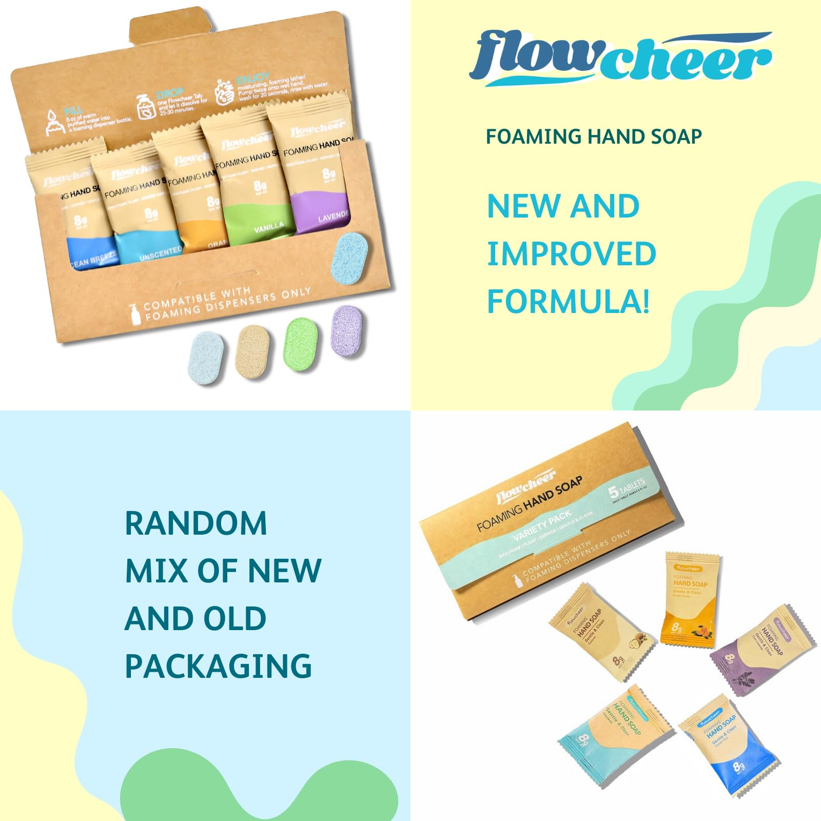 Flowcheer lavender tablets for calming daily hand washing