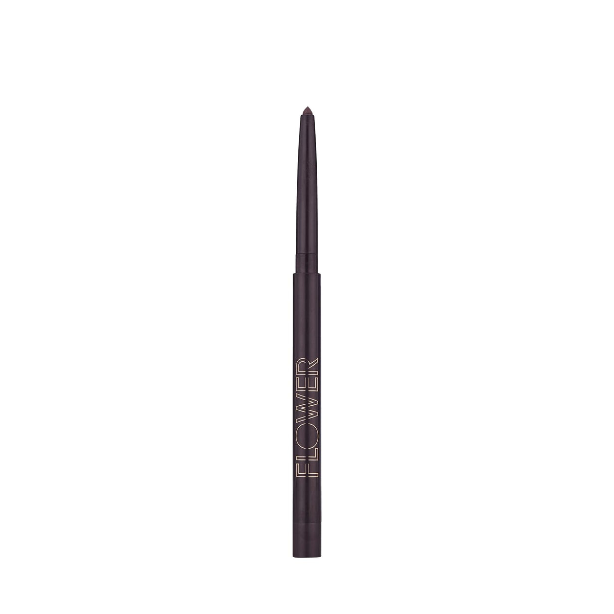 Flower Beauty Forever Wear Eyeliner Onyx swatches reveal rich black pigment for bold definition.