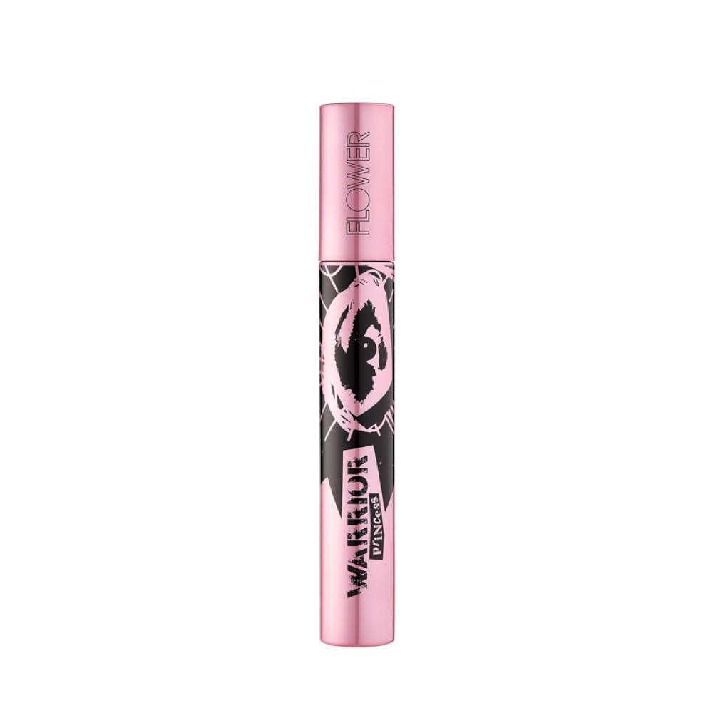 FLOWER Beauty Warrior Princess mascara with royal hourglass brush lifts lashes from root to tip.