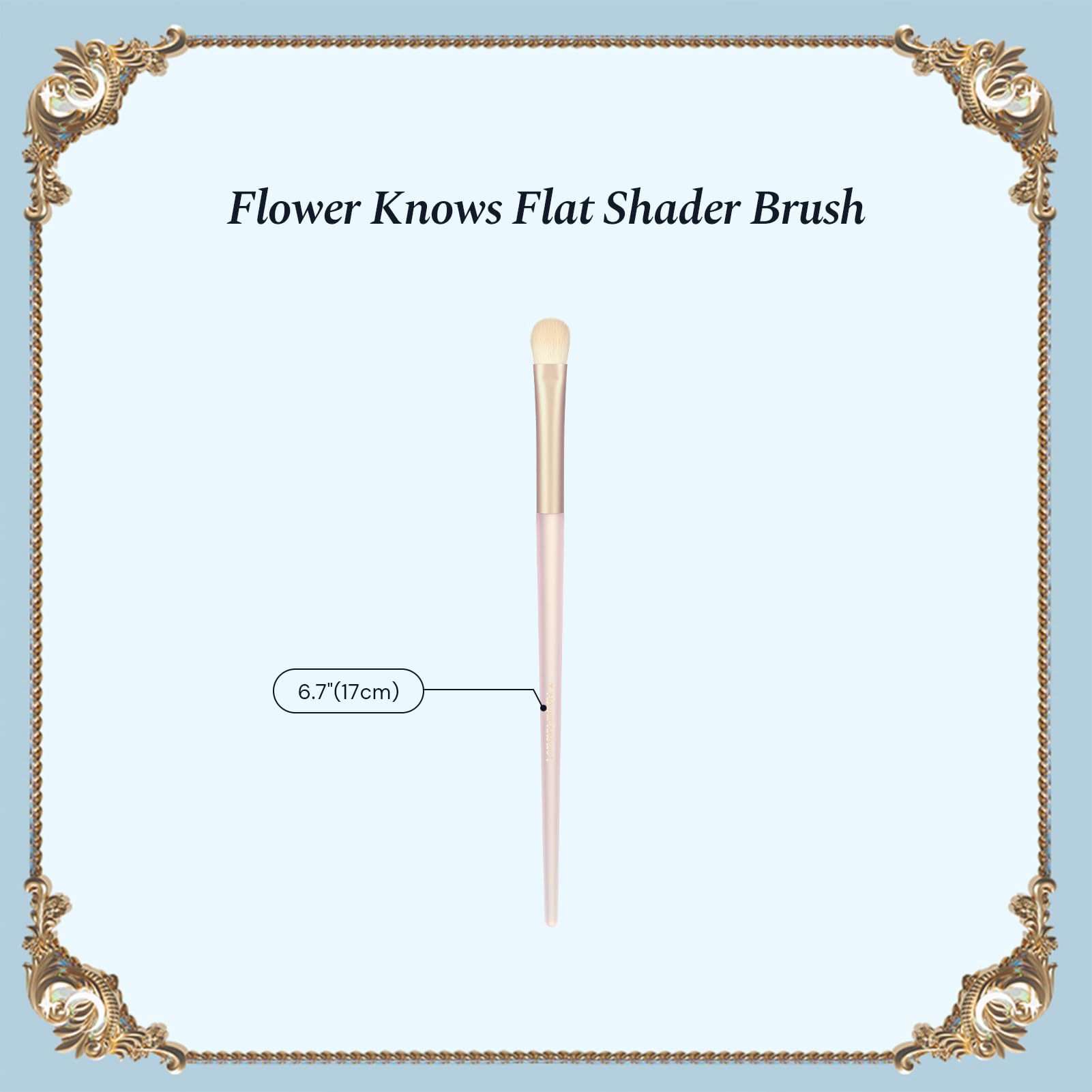 Flower Knows Eyeshadow Brush application shot highlighting smooth color with defined lids