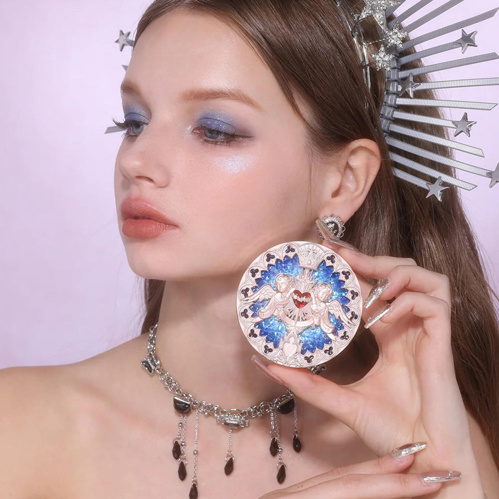 Flower Knows Little Angel highlighter builds glow from subtle to statement on cheekbones