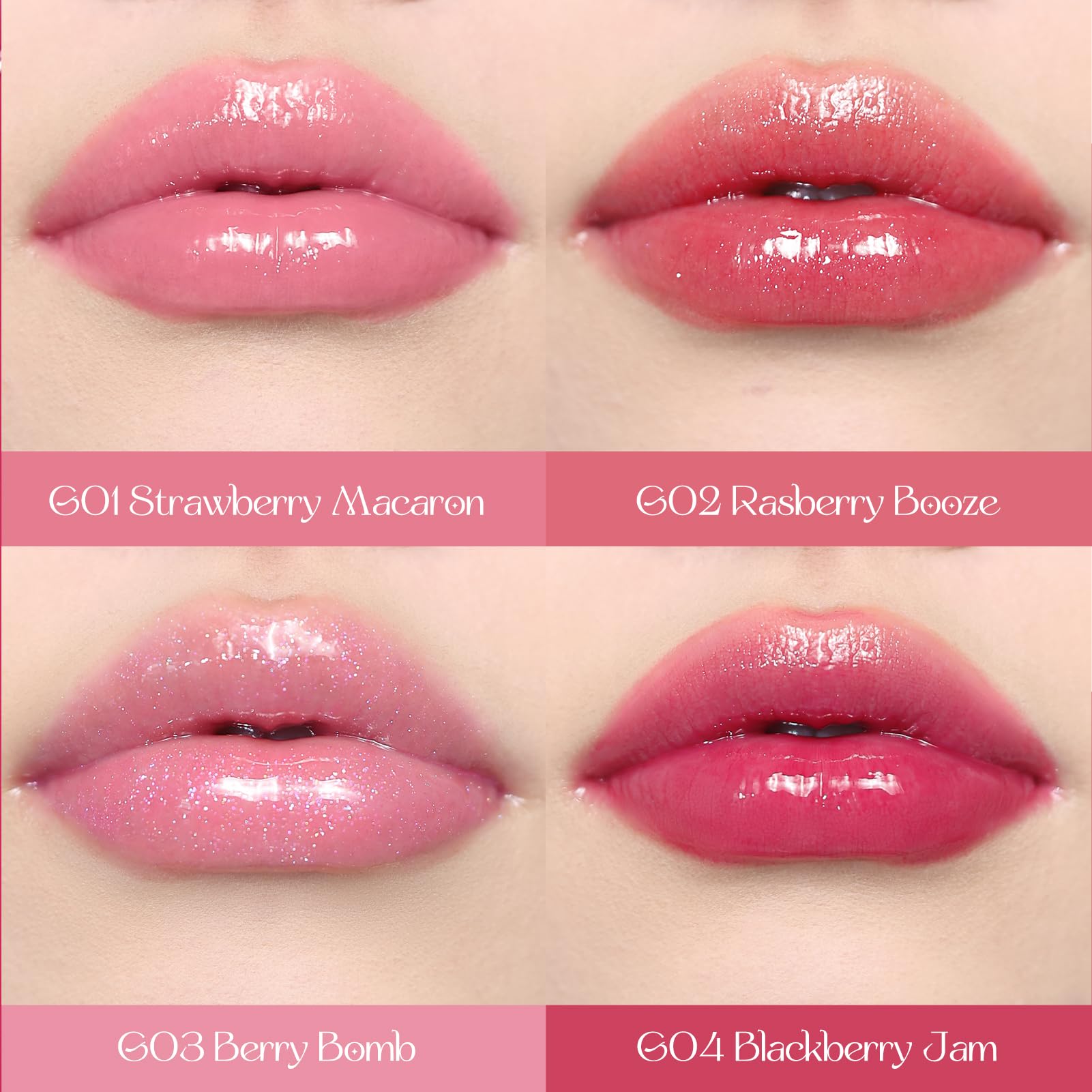 Flower Knows Rasberry Booze lip gloss bottle detail emphasizes luxurious fragrance