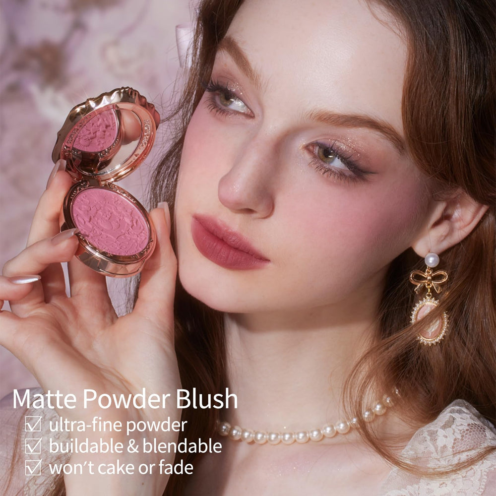 Flower Knows Rococo shell packaging blush features elegant case for gifting