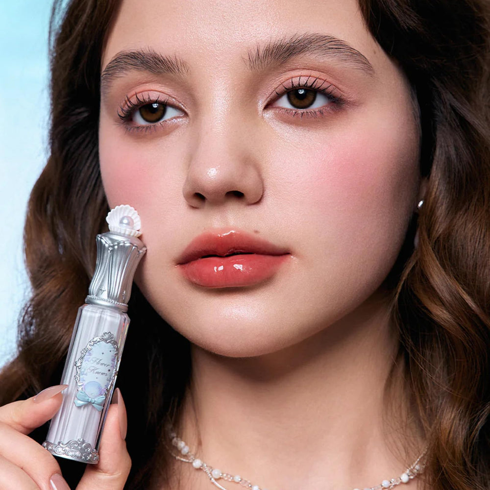 Flower Knows Shell's Jewel Lip Glaze cruelty-free-formula image with plant-based actives