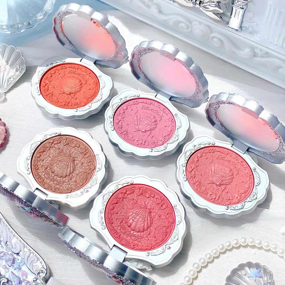 Flower Knows Shell's Jewel 03 Coral Seashell shade suits diverse undertones.