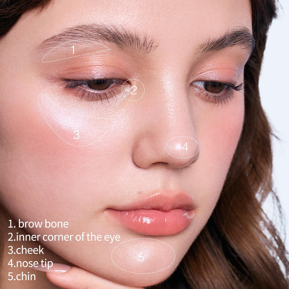 Flower Knows Shell's Jewel Highlighter Balm pearl keychain adds on-the-go touch-ups