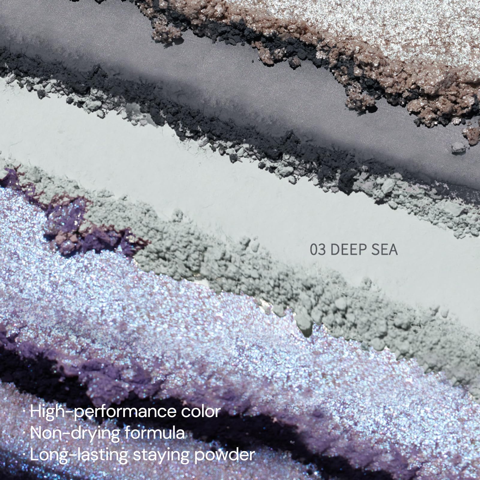 Flower Knows Shells Jewel palette four matte shades swatches for everyday smoky neutrals.