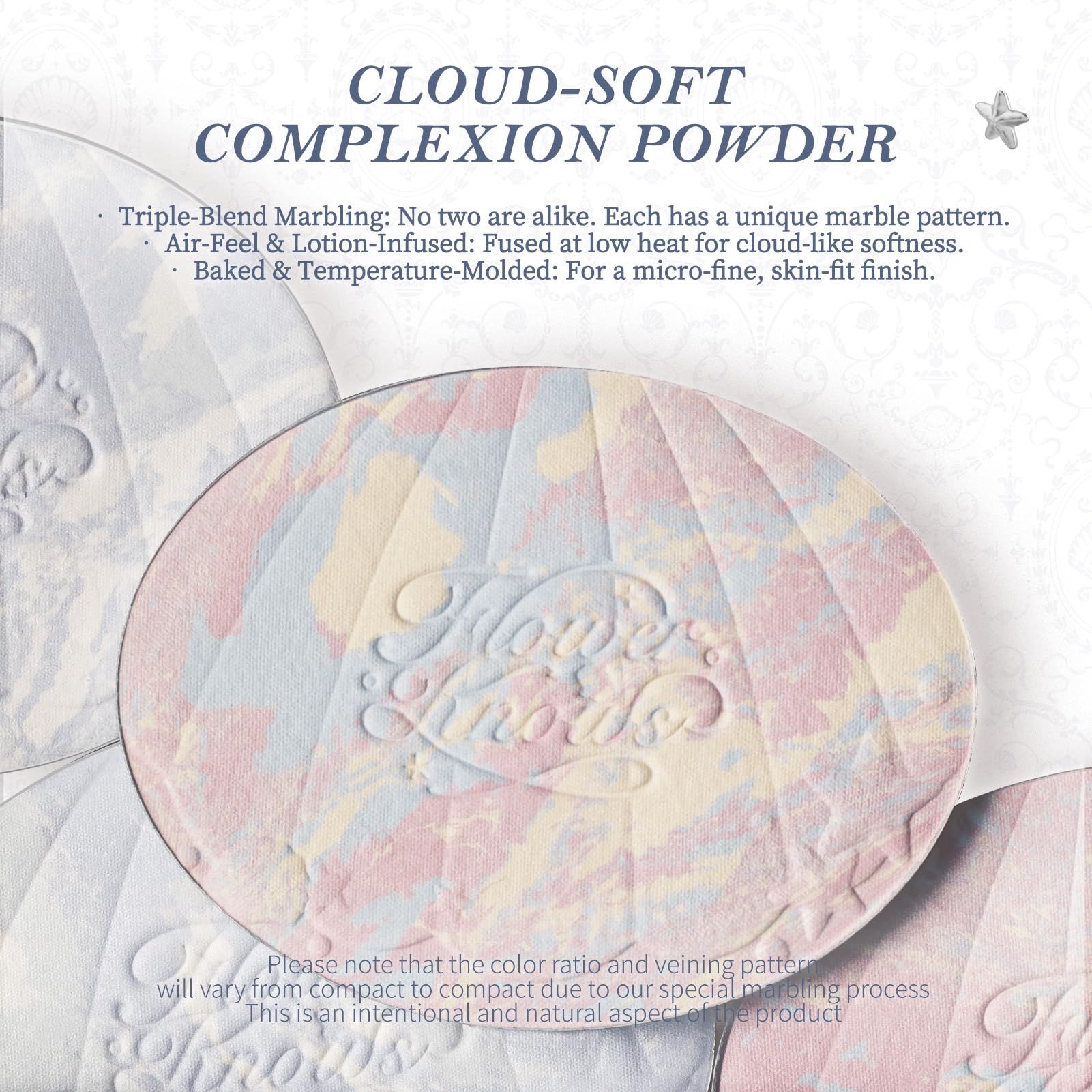 Flower Knows Shells Jewel Powder pore-blurring for smoother skin texture
