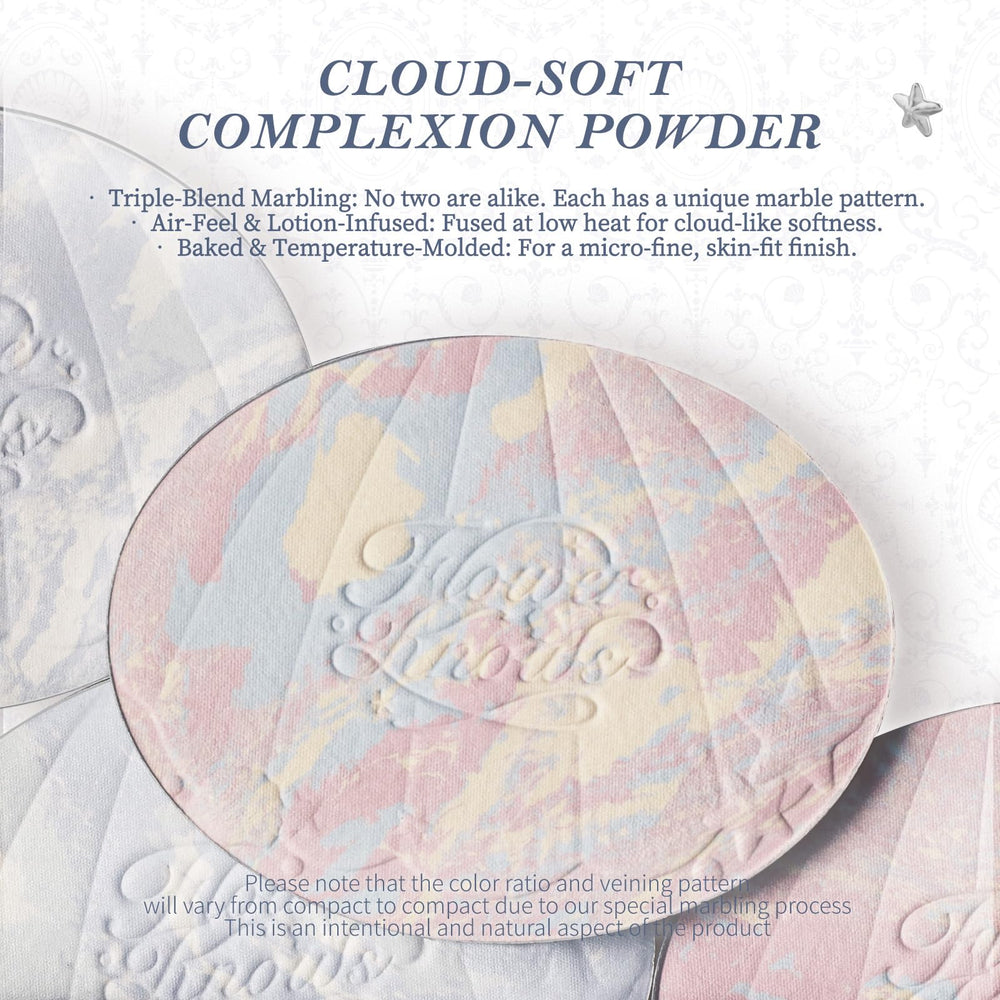 Flower Knows Shells Jewel Powder pore-blurring for smoother skin texture