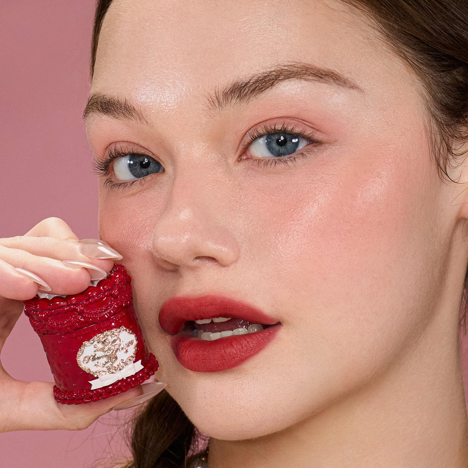 Flower Knows close-up highlights smoothing of lip lines for fuller look