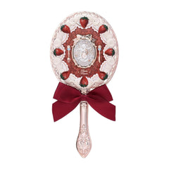 Flower Knows strawberry Cupid motif mirror for daily makeup touch-ups and charming display.