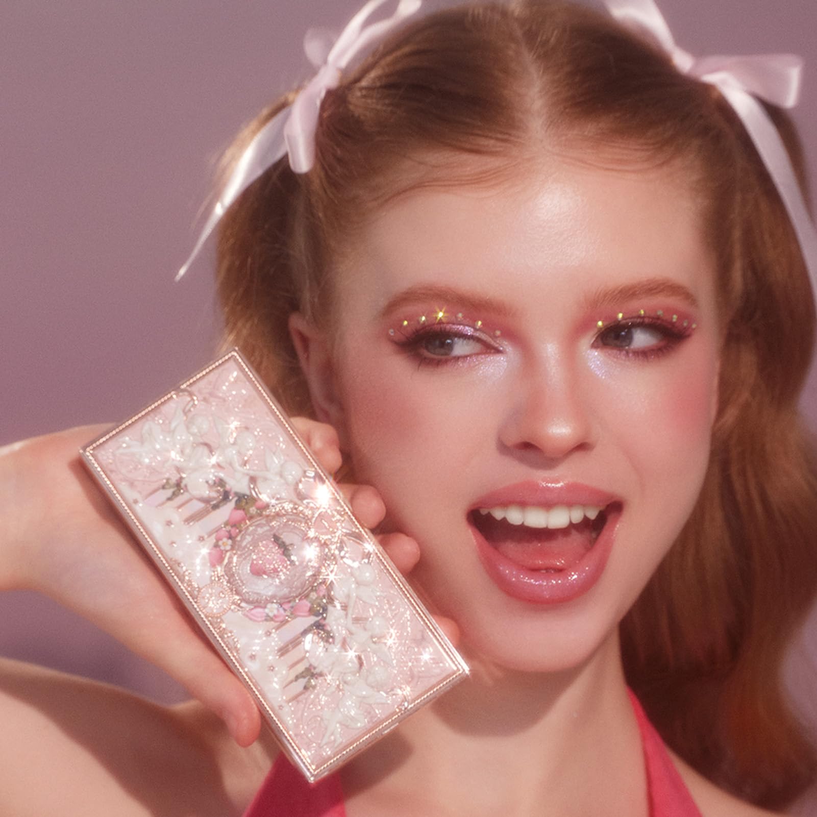 Flower Knows Strawberry Cupid Palette cheek shade demonstrates multipurpose blush and contour