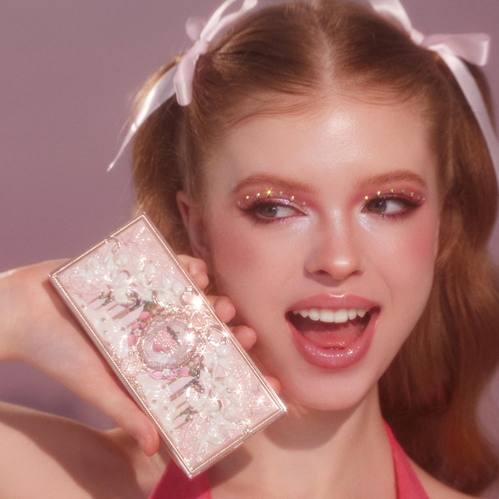 Flower Knows Strawberry Cupid Palette cheek shade demonstrates multipurpose blush and contour