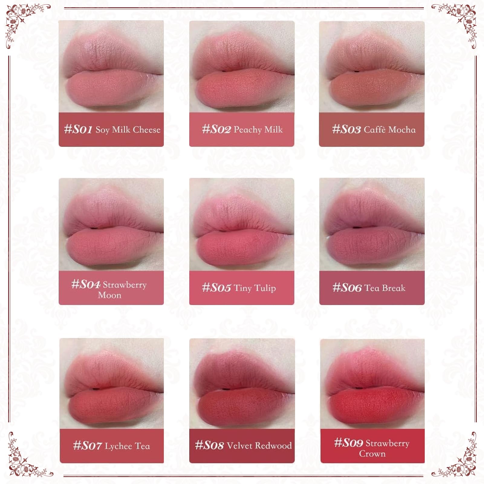 Flower Knows Strawberry Rococo precise applicator enables even coverage for fuller-looking lips.