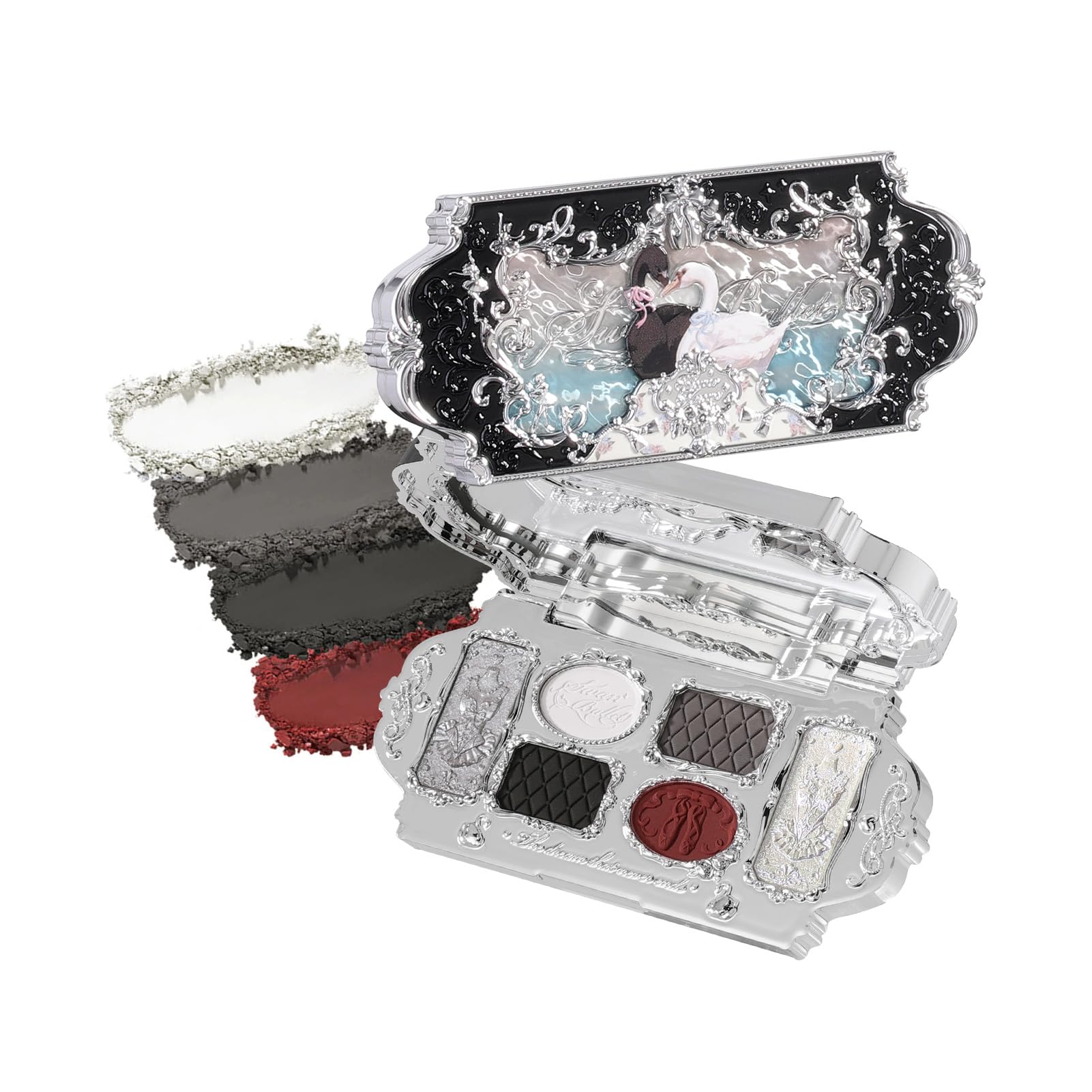 Flower Knows Swan Ballet palette exterior highlights gift-ready packaging for gifting.