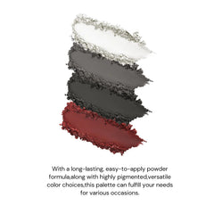 Flower Knows Swan Ballet palette open shows six shades for versatile looks.