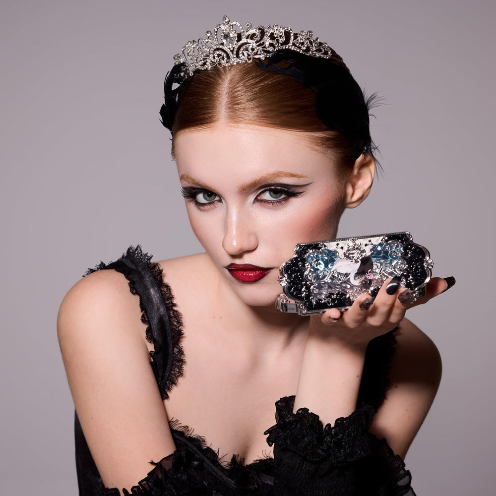 Flower Knows Swan Ballet silver detail captures elegant, ballet-inspired luxury.