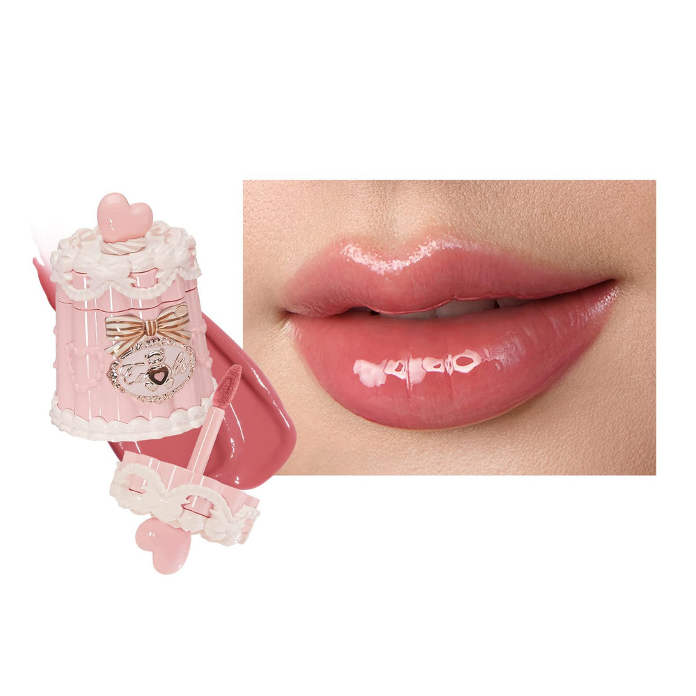 Flower Knows Sweetie Bear Lip Jelly tube delivering glossy hydration on lips.