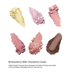 Flower Knows The Sweetie Bear compact open, easy access to versatile shades.