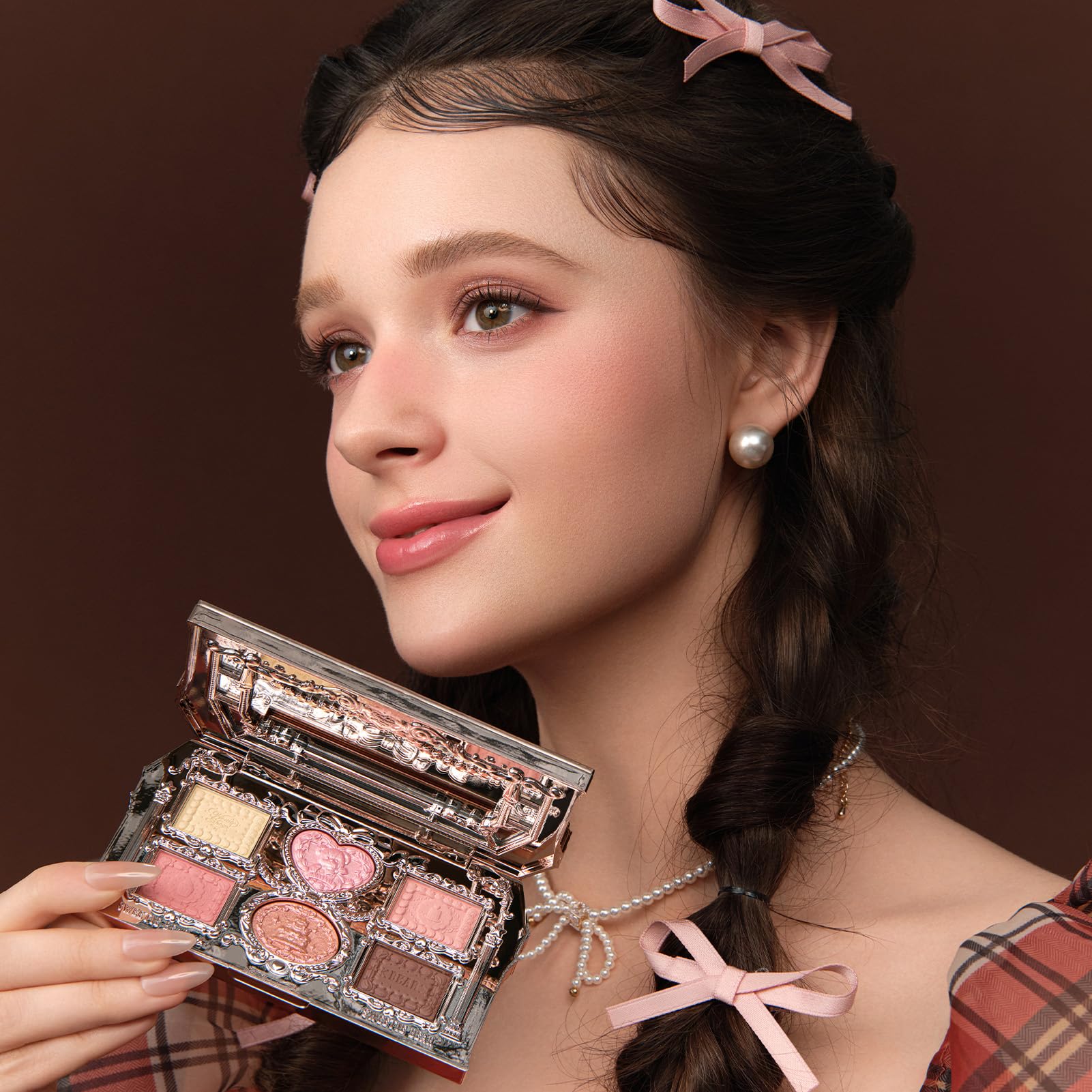 Flower Knows The Sweetie Bear matte shades row with buildable color payoff.