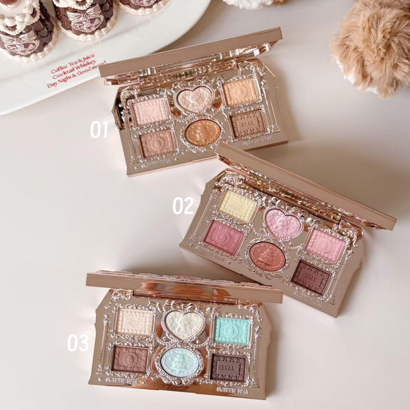 Flower Knows The Sweetie Bear mint chocolate swatch for fresh daytime looks.