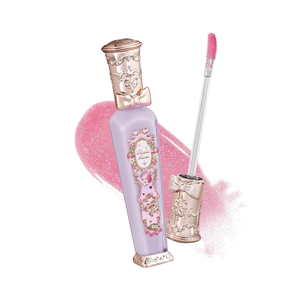 Flower Knows Violet Strawberry Rococo Glowy bottle shows luxe packaging perfect for gifting