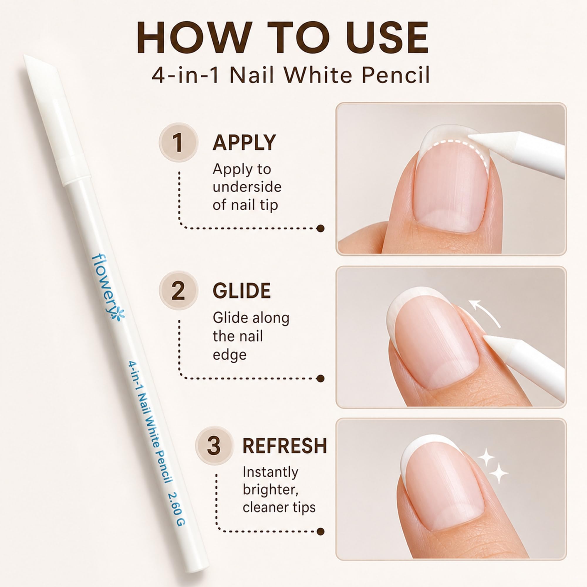 Flowery buffing surface texture smoothing nail ridges benefit