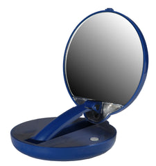Floxite Mirrormateadjustcompact 15× magnification blue front view for precise grooming.