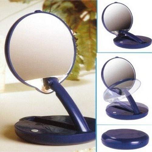 Floxite vanity-ready mirror with adjustable arm for makeup routines.