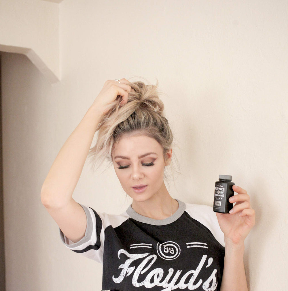 Packaging of Floyd's 99 Hair Styling Powder for travel or storage