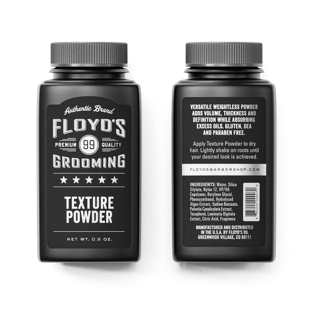 Styled look with Floyd's 99 Hair Styling Powder for flexible shaping