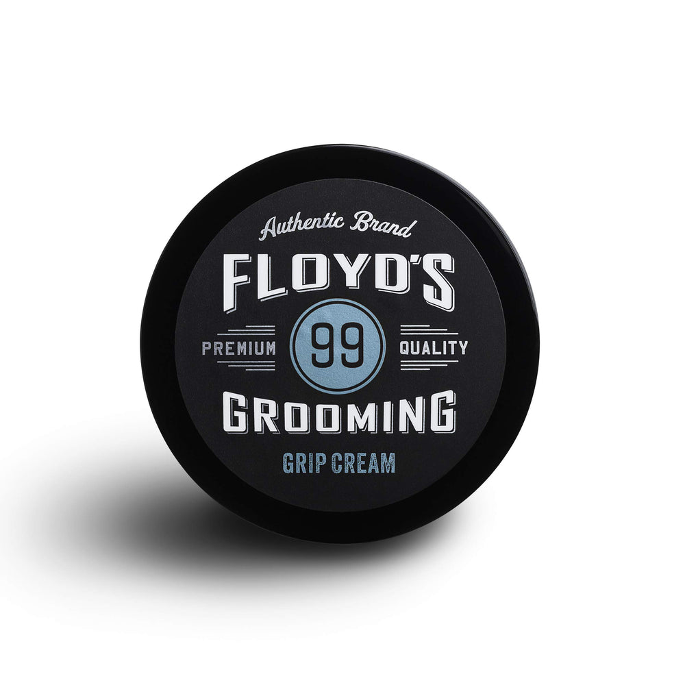 Floyd's 99 Grip Cream matte finish shown on hair for natural look