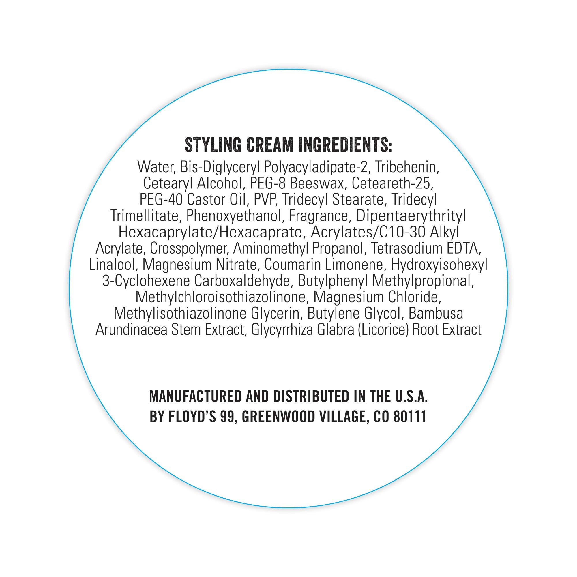 Floyd's 99 Styling Cream all-hair-types image suggests compatibility across lengths and textures.